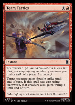 Team Tactics - Marvel Super Heroes MTG spoiler