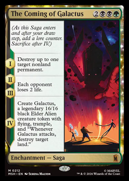 The Coming of Galactus - Marvel Super Heroes MTG spoiler