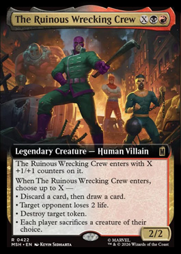 The Ruinous Wrecking Crew - Marvel Super Heroes MTG spoiler