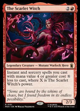 The Scarlet Witch - Marvel Super Heroes MTG spoiler
