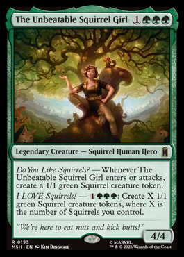 The Unbeatable Squirrel Girl - Marvel Super Heroes MTG spoiler