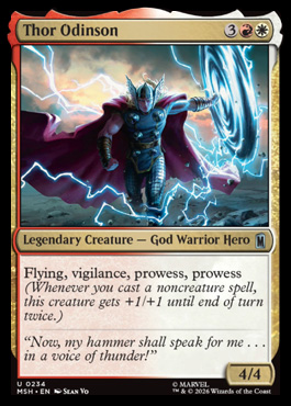 Thor Odinson - Marvel Super Heroes MTG spoiler