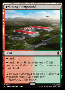 Training Compound - Marvel Super Heroes MTG spoiler