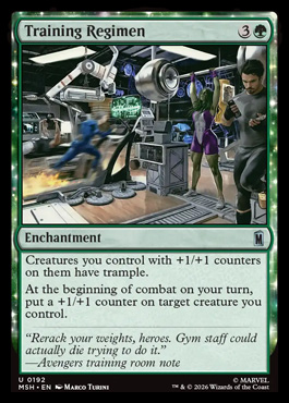 Training Regimen - Marvel Super Heroes MTG spoiler