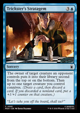 Trickster's Stratagem - Marvel Super Heroes MTG spoiler