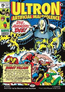 Ultron, Artificial Malevolence - Marvel Super Heroes MTG spoiler
