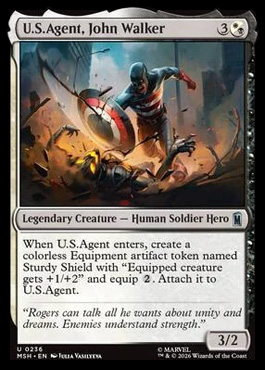 U.S.Agent, John Walker - Marvel Super Heroes MTG spoiler