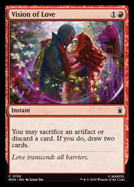 Vision of Love - Marvel Super Heroes MTG spoiler
