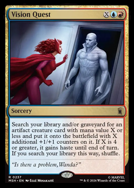 Vision Quest - Marvel Super Heroes MTG spoiler