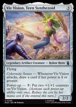 Viv Vision, Teen Synthezoid - Marvel Super Heroes MTG spoiler
