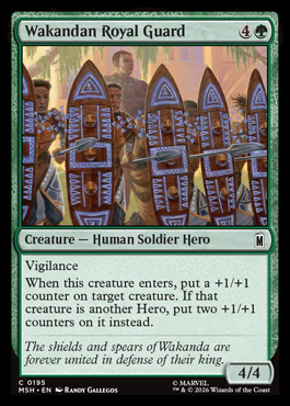 Wakandan Royal Guard - Marvel Super Heroes MTG spoiler