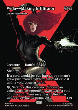 widowmakinginfiltrator - Marvel Super Heroes MTG spoiler
