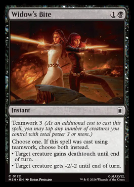 Widow's Bite - Marvel Super Heroes MTG spoiler