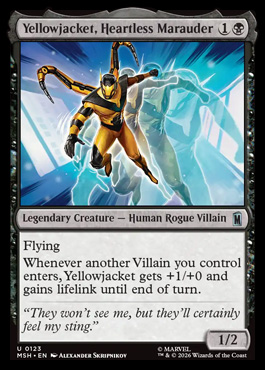 Yellowjacket, Heartless Marauder - Marvel Super Heroes MTG spoiler
