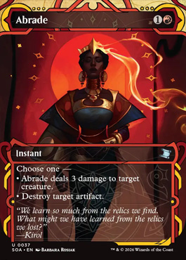 Abrade - Secrets of Strixhaven MTG spoiler