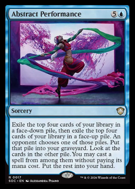 Abstract Performance - Secrets of Strixhaven MTG spoiler