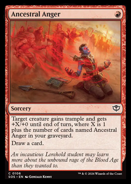 Ancestral Anger - Secrets of Strixhaven MTG spoiler