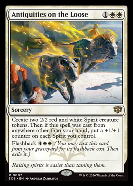 Antiquities on the Loose - Secrets of Strixhaven MTG spoiler