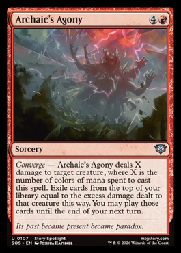 Archaic's Agony - Secrets of Strixhaven MTG spoiler