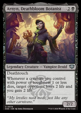 Arnyn, Deathbloom Botanist - Secrets of Strixhaven MTG spoiler