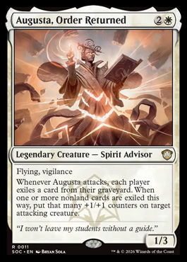 Augusta, Order Returned - Secrets of Strixhaven MTG spoiler