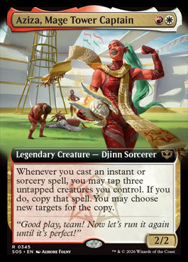 Aziza, Mage Tower Captain - Secrets of Strixhaven MTG spoiler