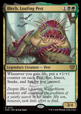 Blech, Loafing Pest - Secrets of Strixhaven MTG spoiler