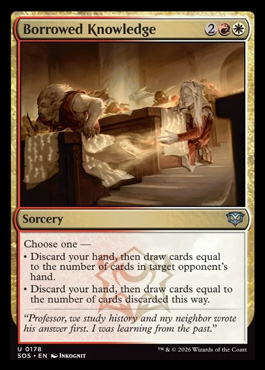 Borrowed Knowledge - Secrets of Strixhaven MTG spoiler