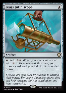 Brass Infiniscope - Secrets of Strixhaven MTG spoiler