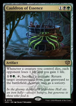 Cauldron of Essence - Secrets of Strixhaven MTG spoiler