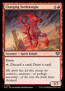 Charging Strifeknight - Secrets of Strixhaven MTG spoiler