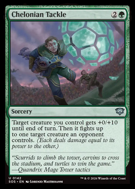 Chelonian Tackle - Secrets of Strixhaven MTG spoiler