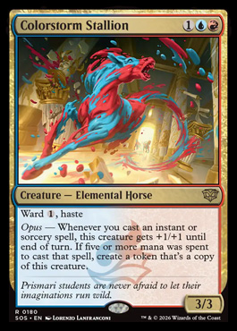 Colorstorm Stallion - Secrets of Strixhaven MTG spoiler