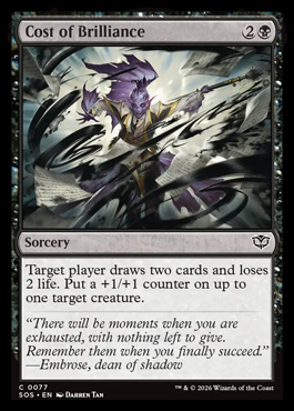 Cost of Brilliance - Secrets of Strixhaven MTG spoiler