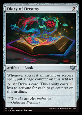 Diary of Dreams - Secrets of Strixhaven MTG spoiler