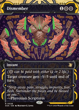 dismember - Secrets of Strixhaven MTG spoiler