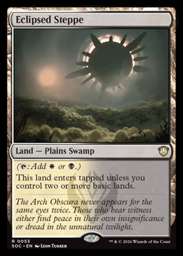 Eclipsed Steppe - Secrets of Strixhaven MTG spoiler
