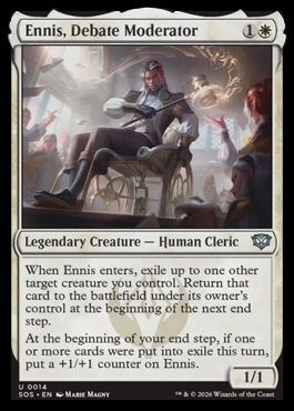 Ennis, Debate Moderator - Secrets of Strixhaven MTG spoiler