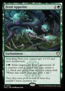 Feral Appetite - Secrets of Strixhaven MTG spoiler