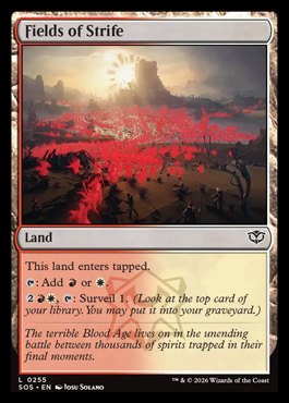 Fields of Strife - Secrets of Strixhaven MTG spoiler
