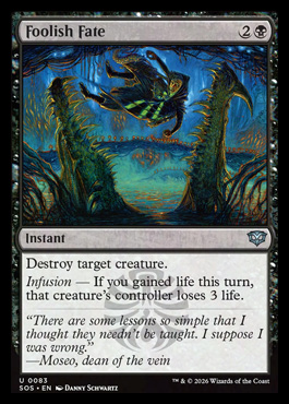 Foolish Fate - Secrets of Strixhaven MTG spoiler