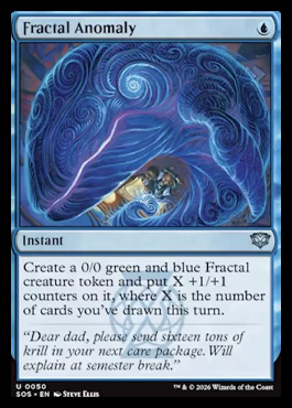 Fractal Anomaly - Secrets of Strixhaven MTG spoiler