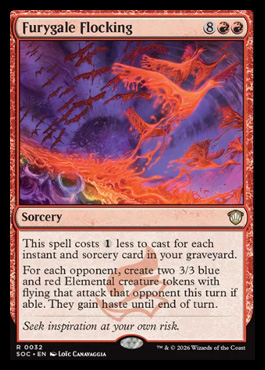 Furygale Flocking - Secrets of Strixhaven MTG spoiler