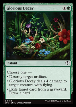 Glorious Decay - Secrets of Strixhaven MTG spoiler