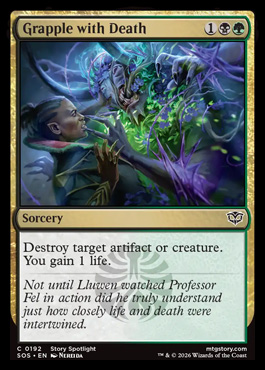Grapple with Death - Secrets of Strixhaven MTG spoiler