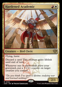 Hardened Academic - Secrets of Strixhaven MTG spoiler