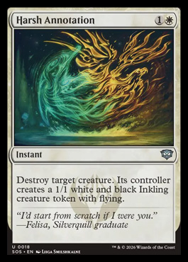 Harsh Annotation - Secrets of Strixhaven MTG spoiler