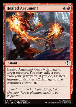 Heated Argument - Secrets of Strixhaven MTG spoiler
