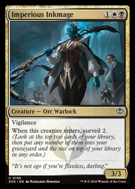 Imperious Inkmage - Secrets of Strixhaven MTG spoiler