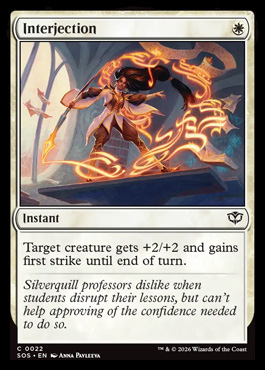 Interjection - Secrets of Strixhaven MTG spoiler